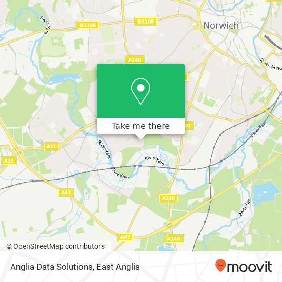 Anglia Data Solutions map