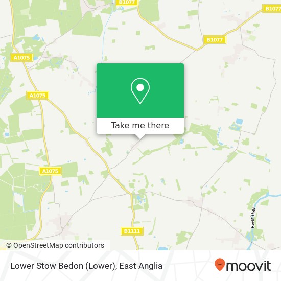 Lower Stow Bedon map