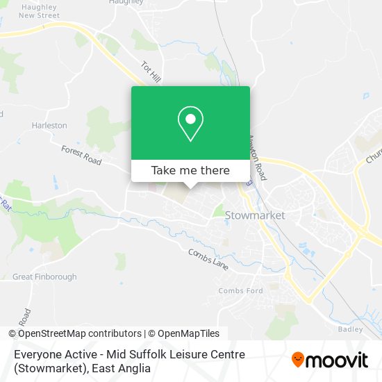 Everyone Active - Mid Suffolk Leisure Centre (Stowmarket) map