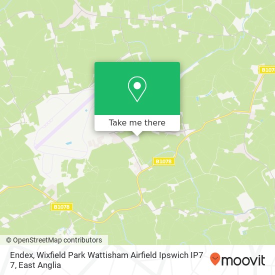 Endex, Wixfield Park Wattisham Airfield Ipswich IP7 7 map