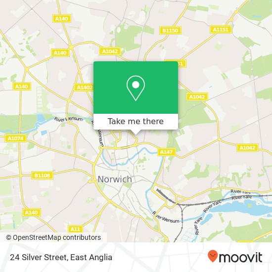 24 Silver Street, Norwich Norwich map