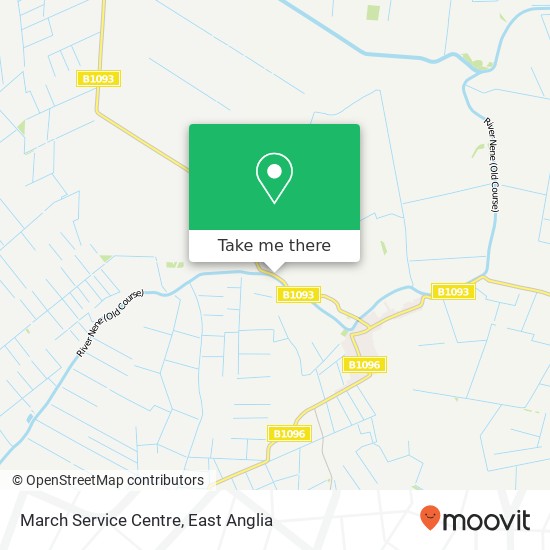 March Service Centre, Whittlesey Road Benwick March PE15 0XT map