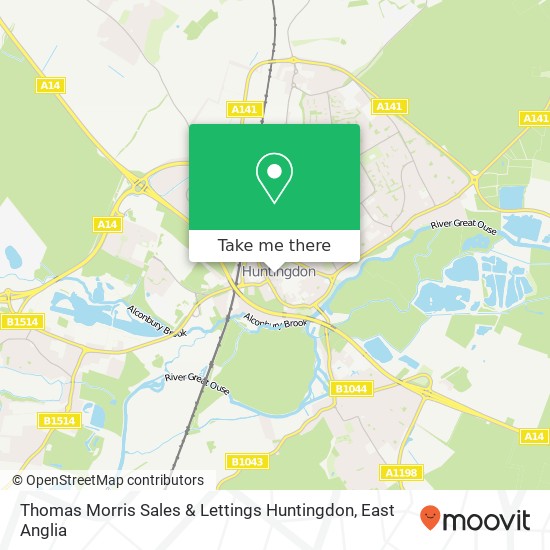 Thomas Morris Sales & Lettings Huntingdon, 59 High Street Huntingdon Huntingdon PE29 3 map