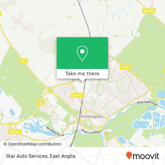 Star Auto Services, Alms Close Huntingdon Huntingdon PE29 6 map