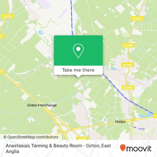 Anastasia's Tanning & Beauty Room - Girton, Oakington Road Girton Cambridge CB3 0QH map