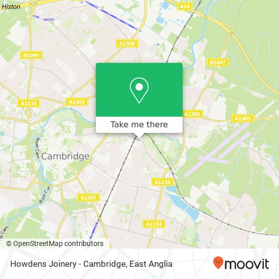 Howdens Joinery - Cambridge, Cambridge Cambridge map