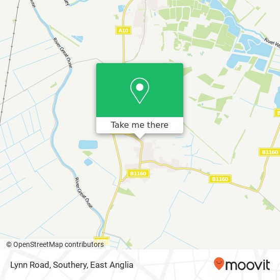 Lynn Road, Southery map