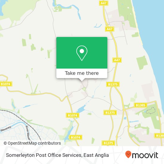 Somerleyton Post Office Services, The Street Blundeston Lowestoft NR32 5AQ map