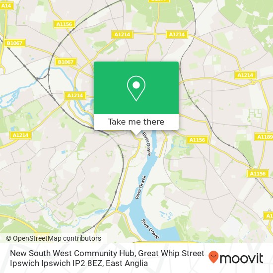 New South West Community Hub, Great Whip Street Ipswich Ipswich IP2 8EZ map