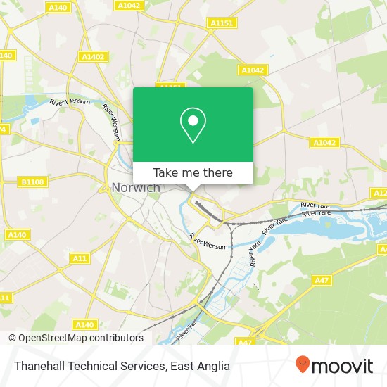 Thanehall Technical Services, 2 Riverside Road Norwich Norwich NR1 1SQ map