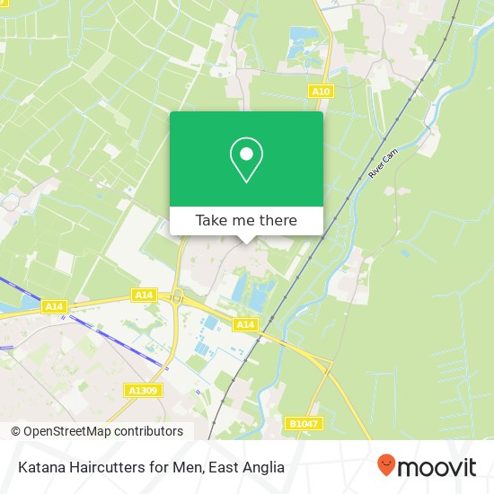 Katana Haircutters for Men, 1B Coles Road Milton Cambridge CB24 6 map