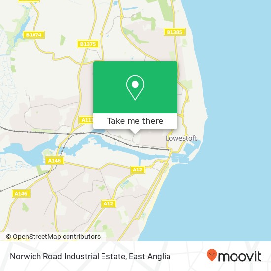 Norwich Road Industrial Estate map