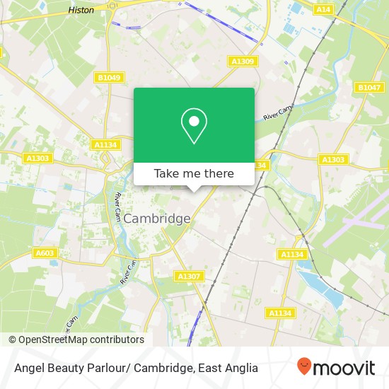 Angel Beauty Parlour/ Cambridge, Cambridge Cambridge map