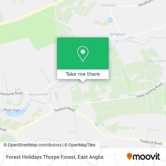 Forest Holidays Thorpe Forest map