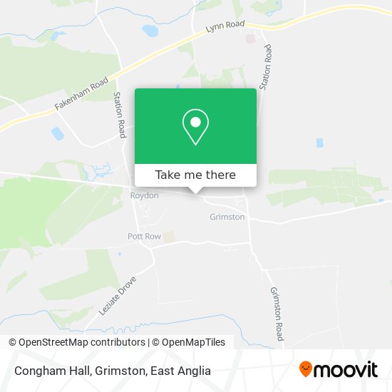 Congham Hall, Grimston map