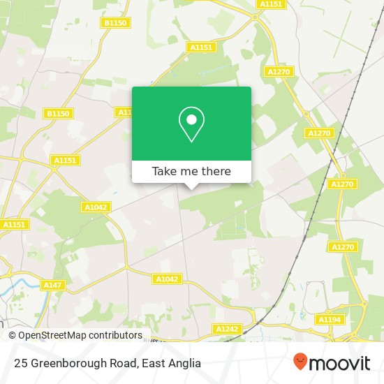 25 Greenborough Road, Norwich Norwich map