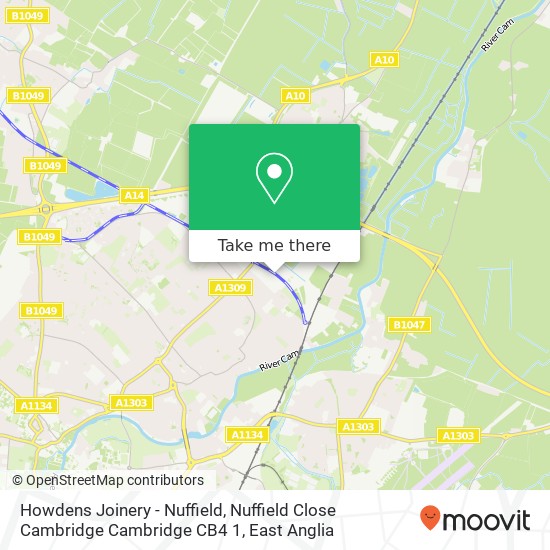Howdens Joinery - Nuffield, Nuffield Close Cambridge Cambridge CB4 1 map
