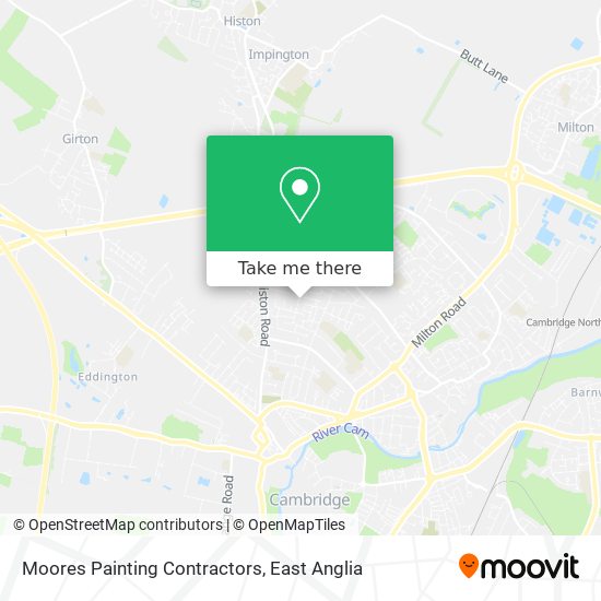 Moores Painting Contractors map