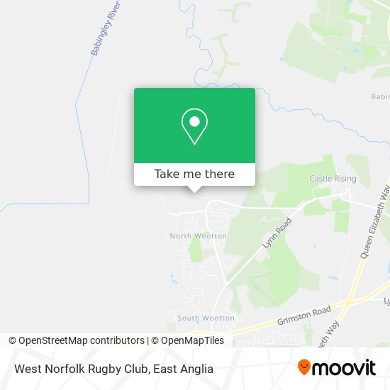 West Norfolk Rugby Club map