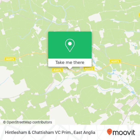 Hintlesham & Chattisham VC Prim., George Street Hintlesham Ipswich IP8 3 map