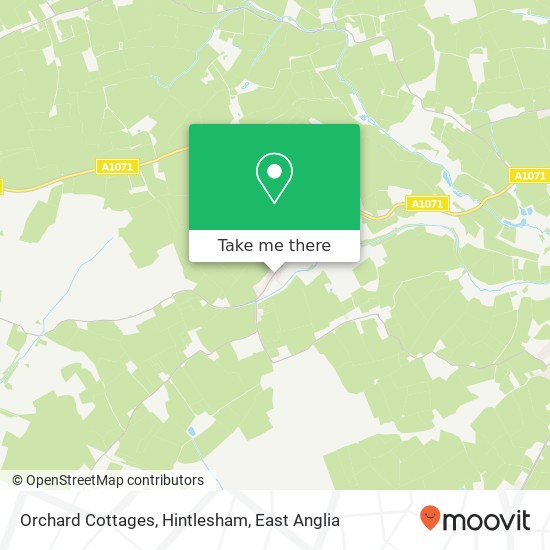 Orchard Cottages, Hintlesham map