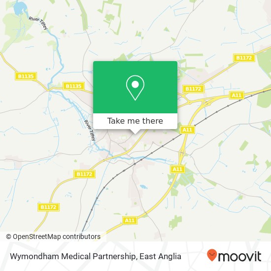 Wymondham Medical Partnership, Postmill Close Wymondham Wymondham NR18 0 map