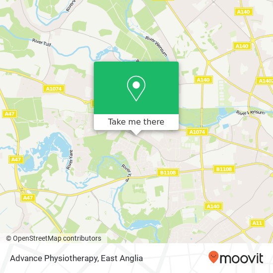 Advance Physiotherapy, 155 Earlham Green Lane Norwich Norwich NR5 8RG map