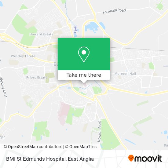 BMI St Edmunds Hospital map