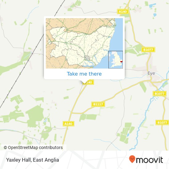 Yaxley Hall map