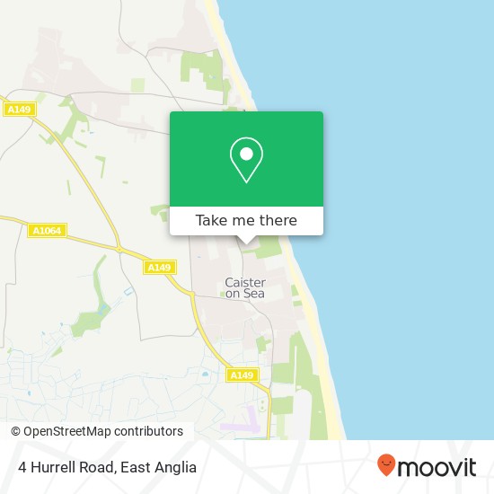 4 Hurrell Road, Caister on Sea Great Yarmouth map