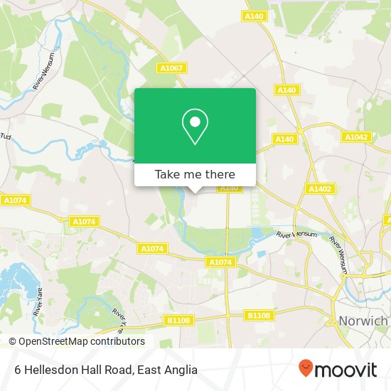 6 Hellesdon Hall Road, Norwich Norwich map