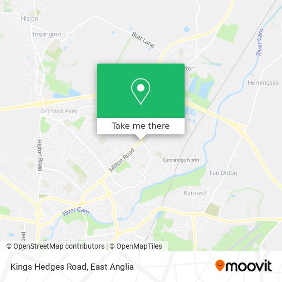 Kings Hedges Road map