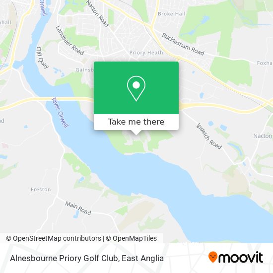 Alnesbourne Priory Golf Club map