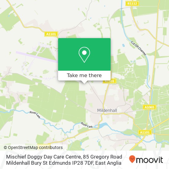 Mischief Doggy Day Care Centre, 85 Gregory Road Mildenhall Bury St Edmunds IP28 7DF map