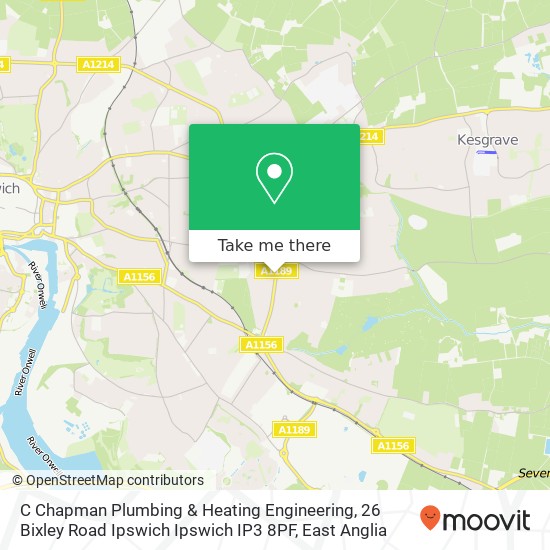 C Chapman Plumbing & Heating Engineering, 26 Bixley Road Ipswich Ipswich IP3 8PF map