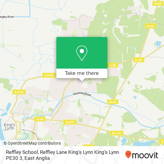 Reffley School, Reffley Lane King's Lynn King's Lynn PE30 3 map