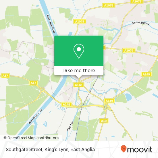 Southgate Street, King's Lynn map