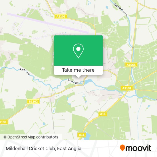 Mildenhall Cricket Club map