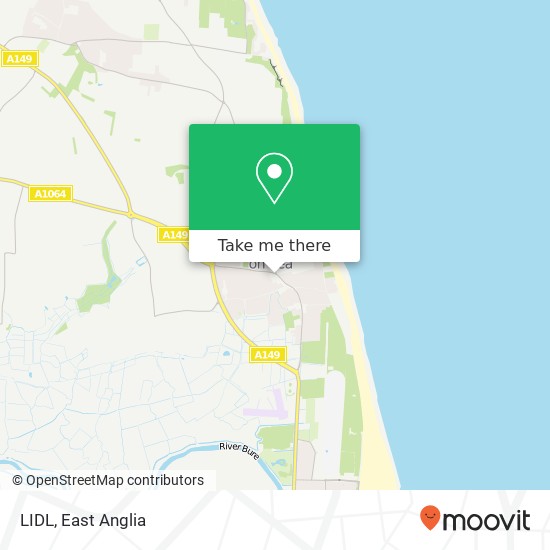 LIDL, Norwich Road Caister on Sea Great Yarmouth NR30 5 map
