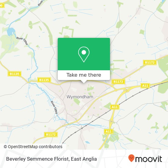 Beverley Semmence Florist, 4 Conyers Wymondham Wymondham NR18 0TE map