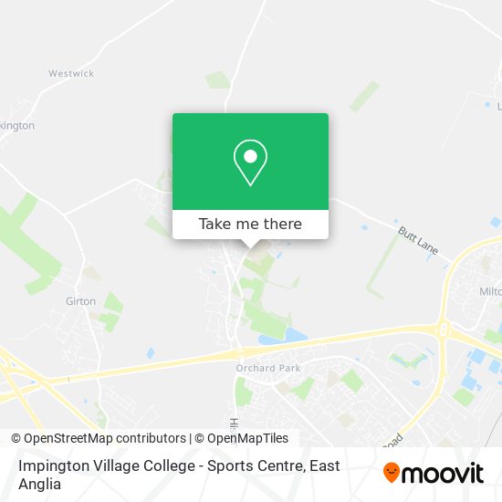 Impington Village College - Sports Centre map
