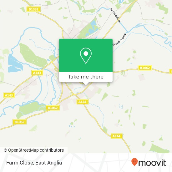 Farm Close, Bungay Bungay map