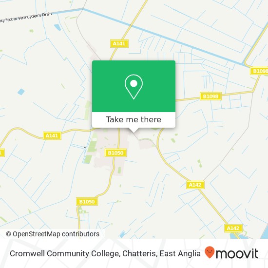 Cromwell Community College, Chatteris map