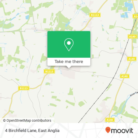 4 Birchfield Lane, Mulbarton Norwich map