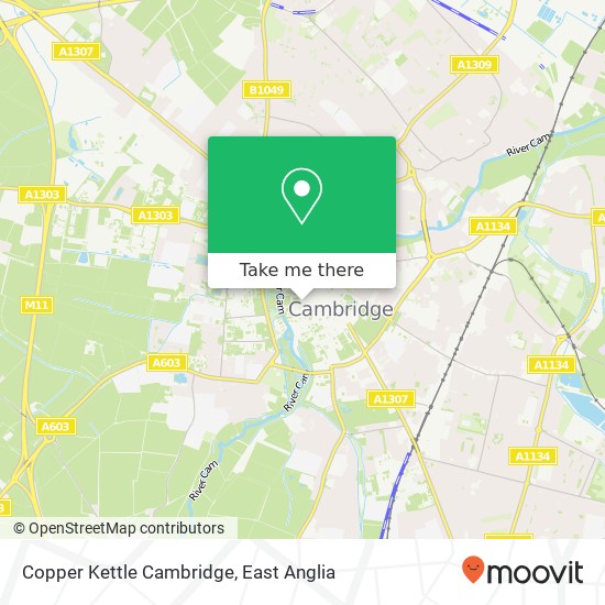 Copper Kettle Cambridge, 4 Kings Parade Cambridge Cambridge CB2 1 map