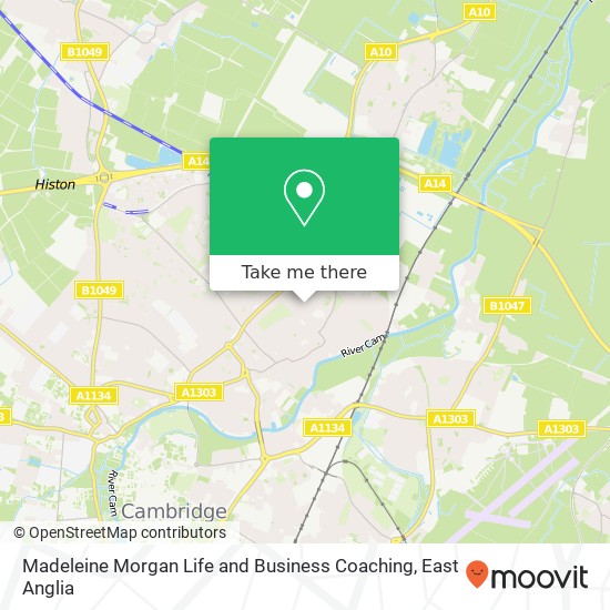 Madeleine Morgan Life and Business Coaching, 44 Chesterfield Road Chesterton Cambridge CB4 1LN map