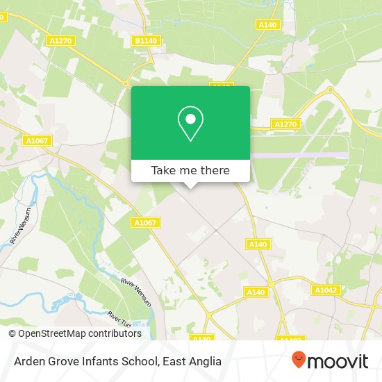 Arden Grove Infants School, Cottinghams Drive Hellesdon Norwich NR6 6PS map