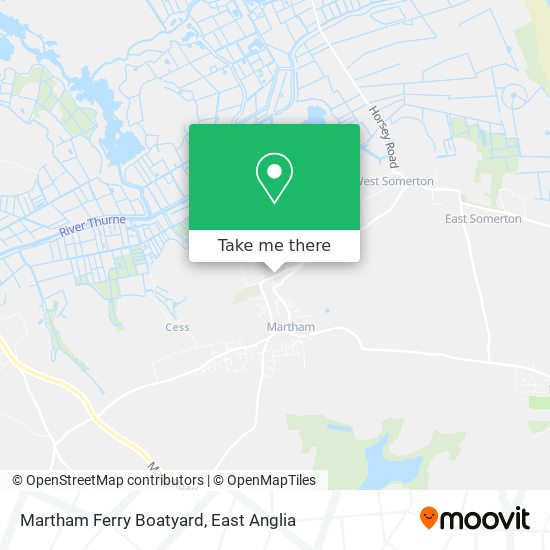 Martham Ferry Boatyard map