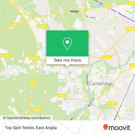 Top Spin Tennis, Wilberforce Road Cambridge Cambridge CB3 0EQ map