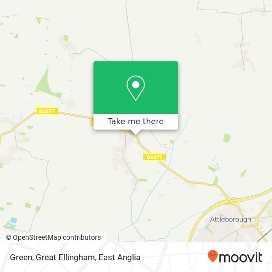 Green, Great Ellingham map